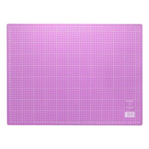 Planșă de tăiat, Croit și patchwork, marcat tipare, gradată în cm, 2 fețe BabySnap, 60×45 cm –  Roz