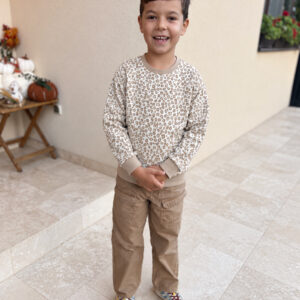 Bluza din bumbac, Animal print