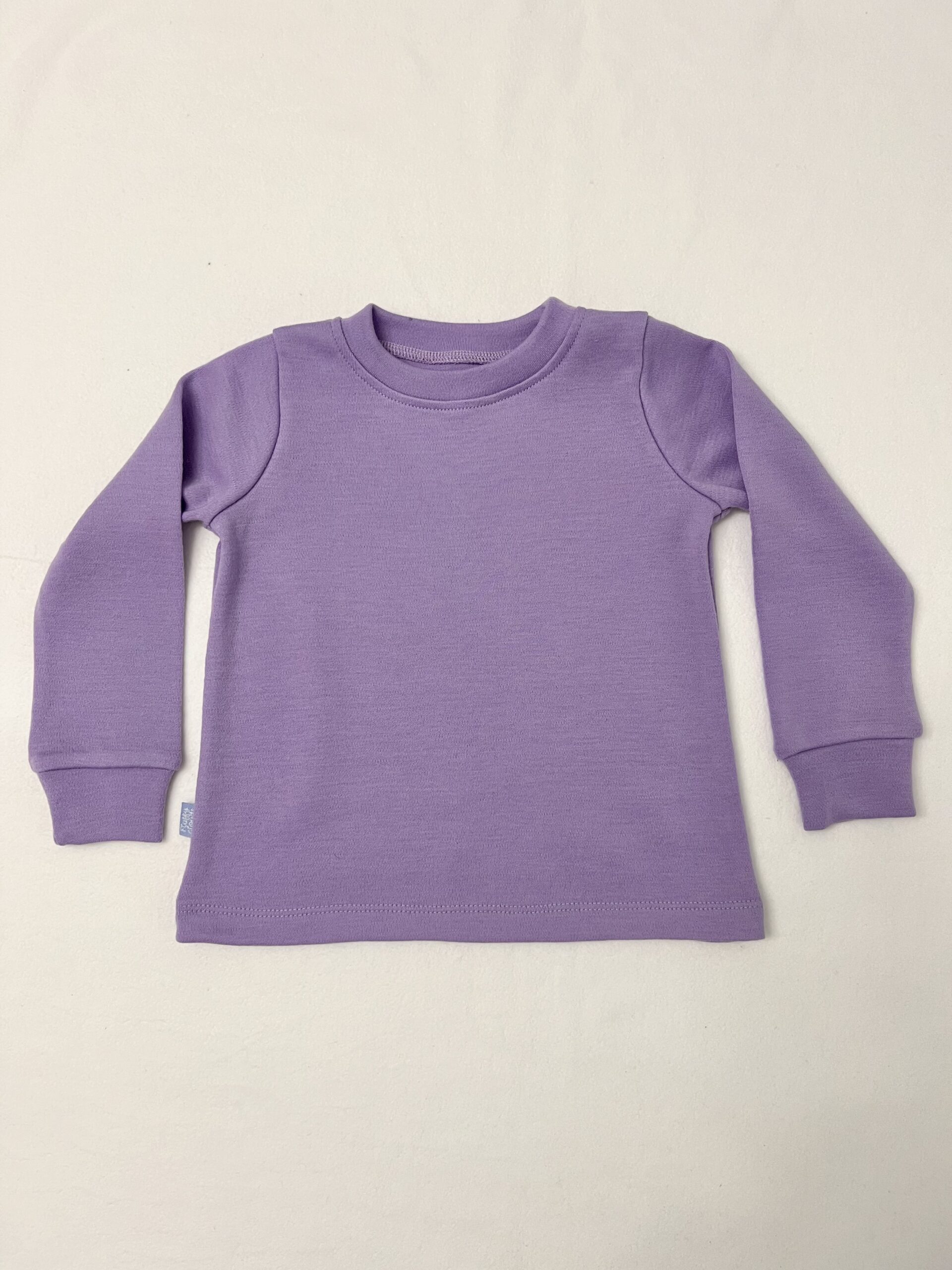 Bluză din lână merinos - Lavender
