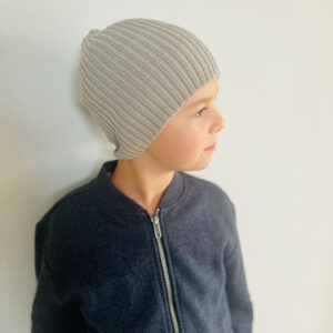 Căciula tricotată Merino, Light Grey