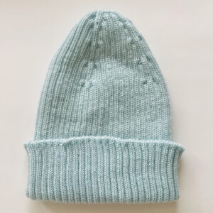 Căciula tricotată Merino, Bleu
