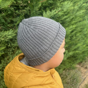 Căciula tricotată Merino, Dark Grey