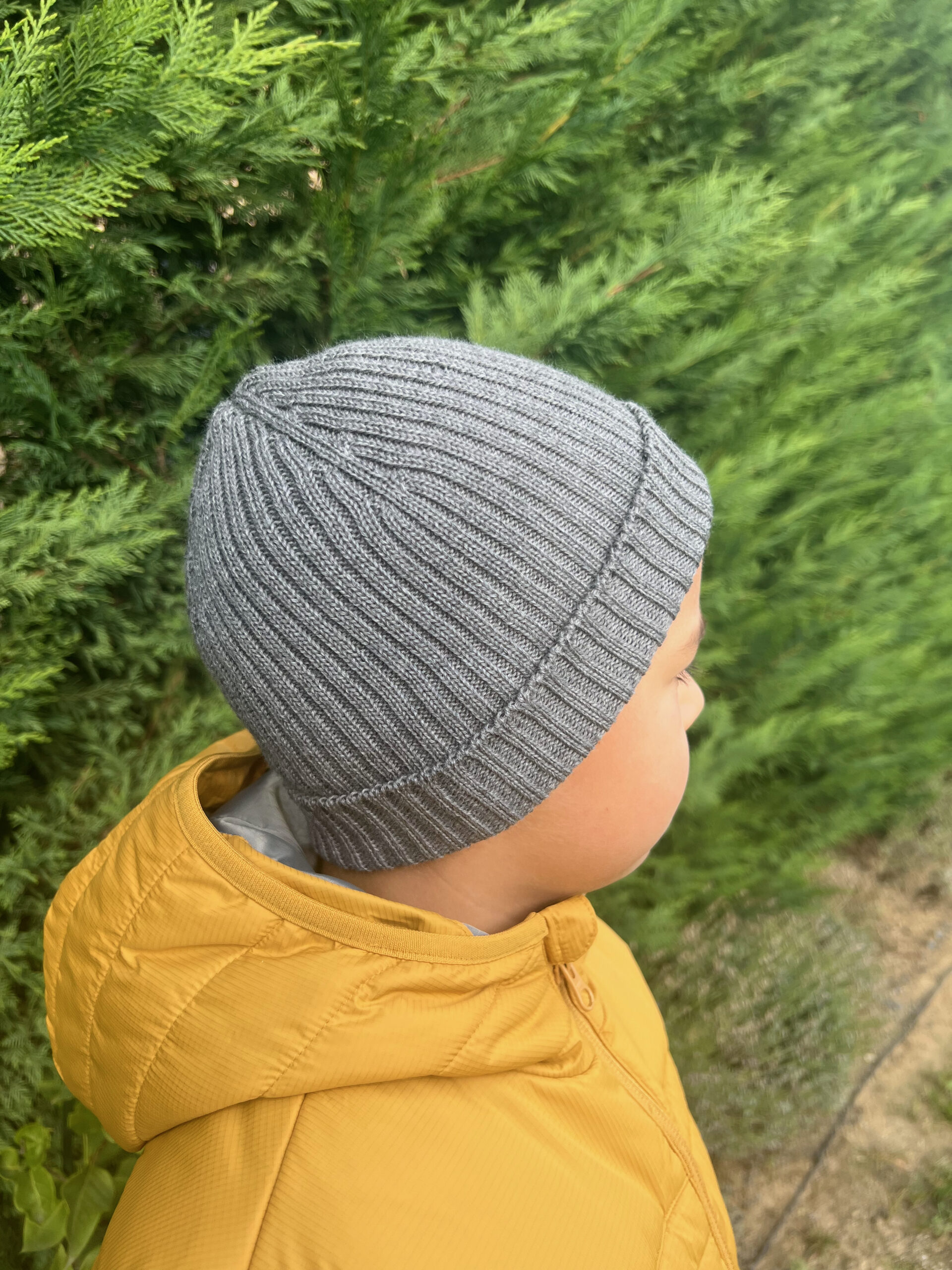 Căciula tricotată Merino, Dark Grey
