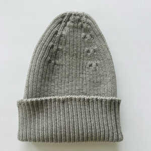 Căciula tricotată Merino, Light Grey