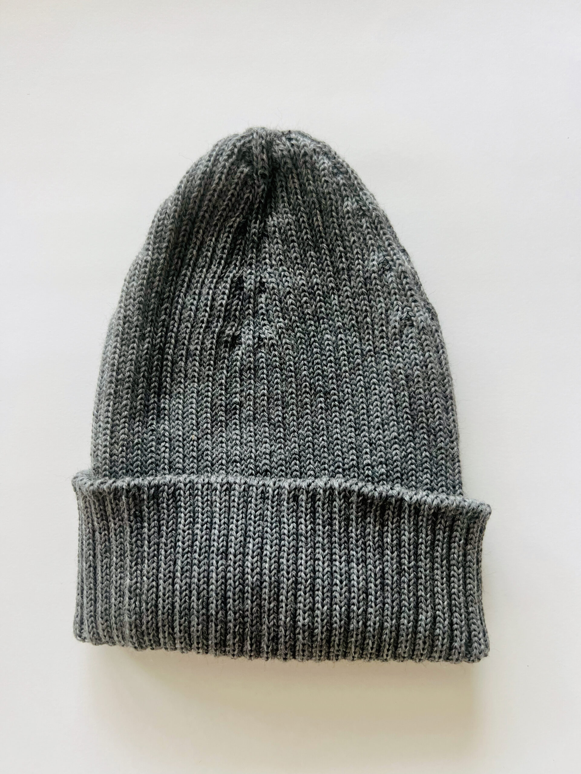 Căciula tricotată Merino, Dark Grey - imagine 2